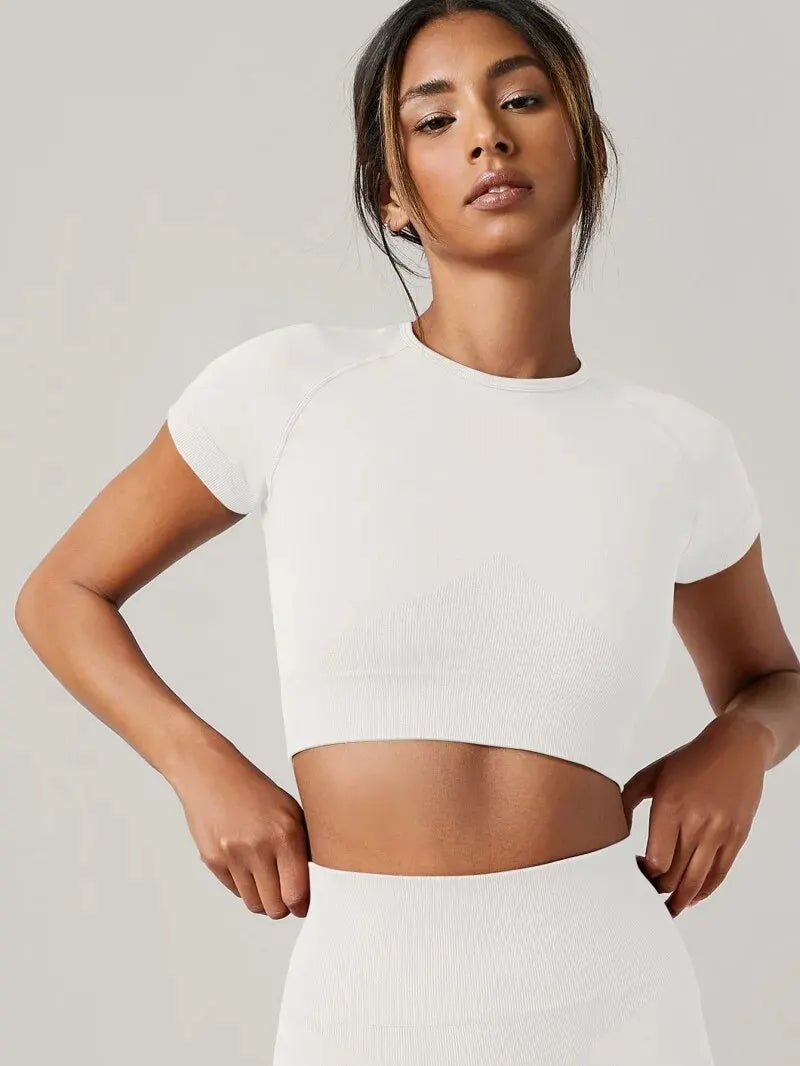 Women's Short Sleeve Yoga Shirt