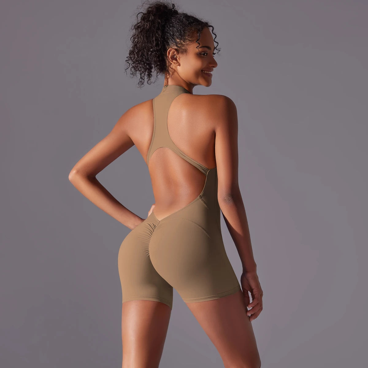 Women's Single-Piece Fitness Bodysuit