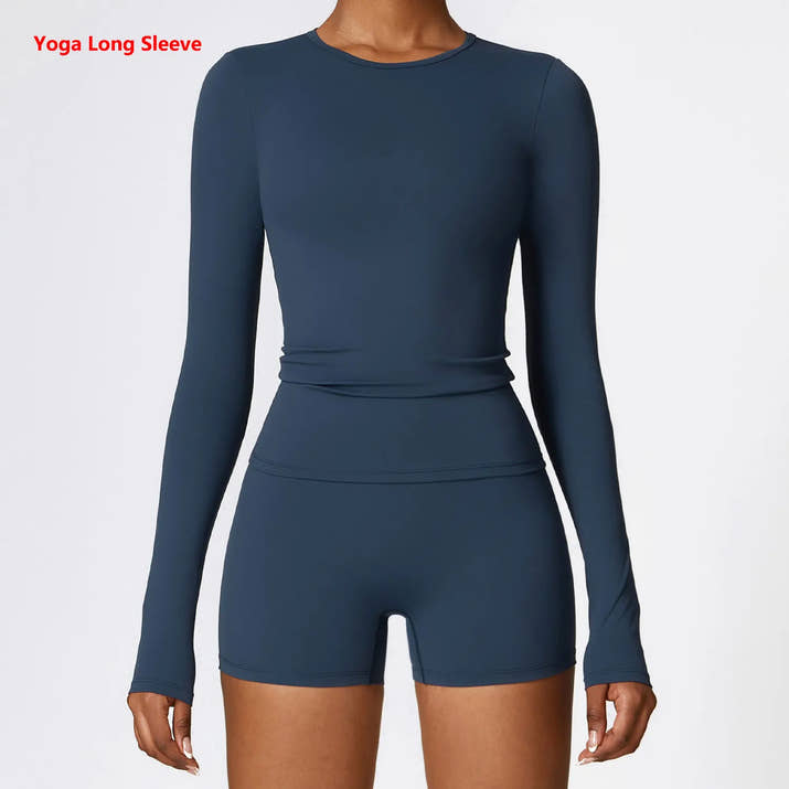 Women's Solid Sports Top Long Sleeve