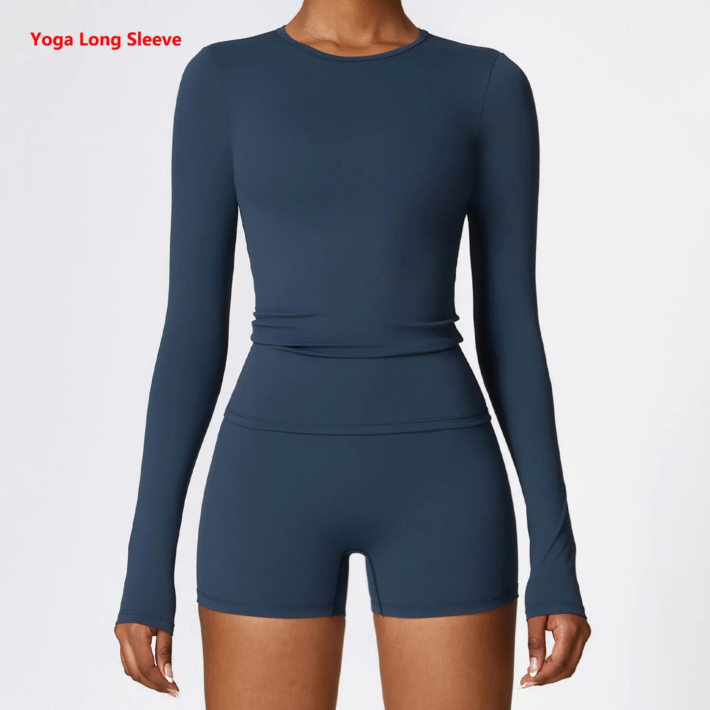 Women's Solid Sports Top Long Sleeve
