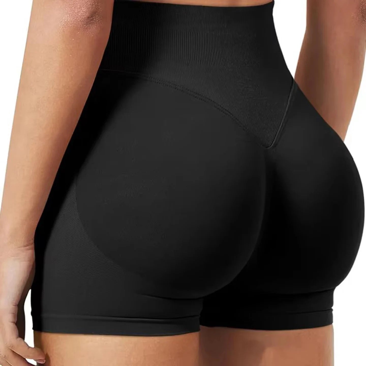 Women's Low Ribbed Band Gym Shorts