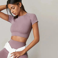 Women's Short Sleeve Yoga Shirt