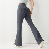 Solid Colour Butt Lifting Gym Pants